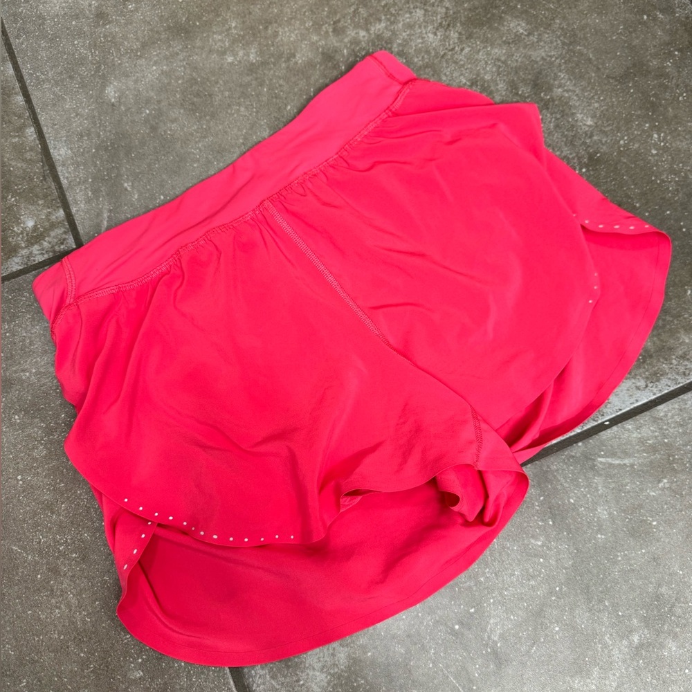 lululemon athletica fast & free shorts in lip gloss